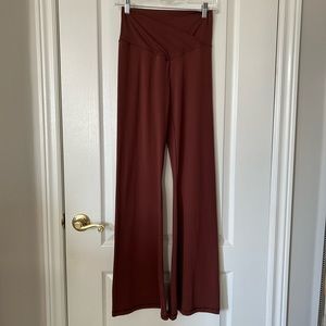 Aerie high rise crossover flare leggings